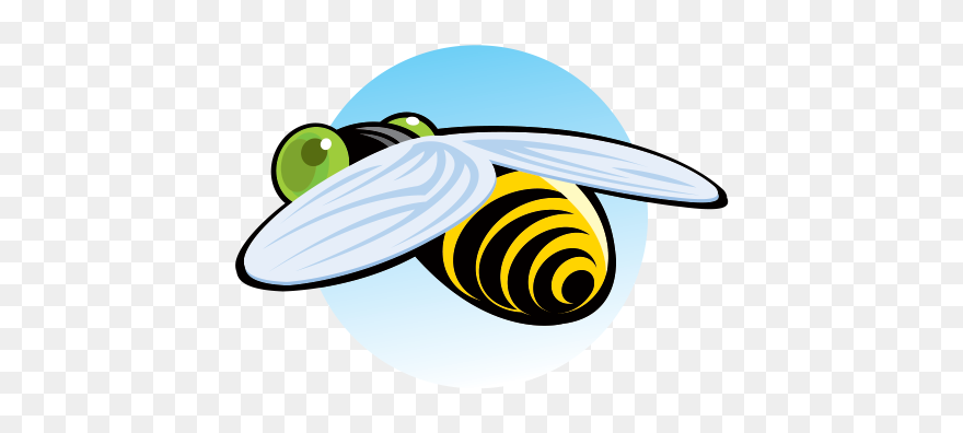 Bee Flying Clipart