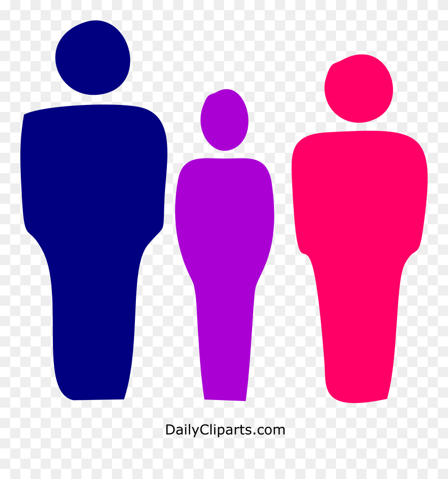 Transparent People Having A Conversation Clipart - Cartoon Father Mother And Teenager Son - Png Download