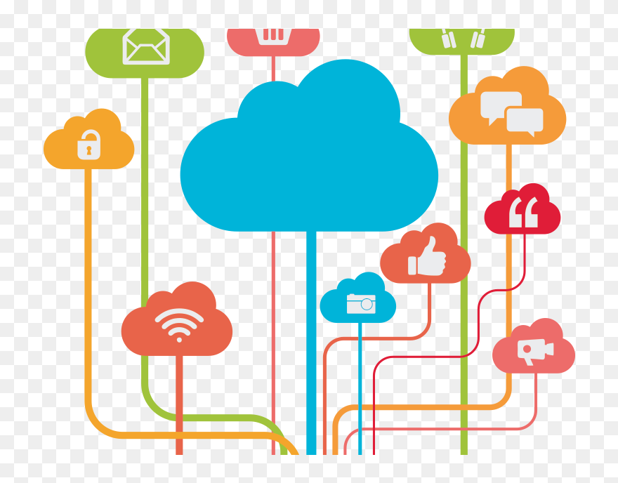 Transparent Networking Clipart - Cloud Technology For Education - Png Download