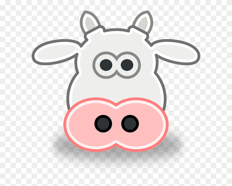 Cow Face Drawings Clipart