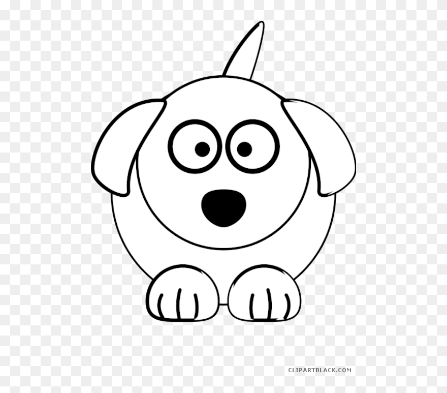 Dog Clipart Free Black And White Clip Royalty Free - Easy Anime Dog Drawing - Png Download