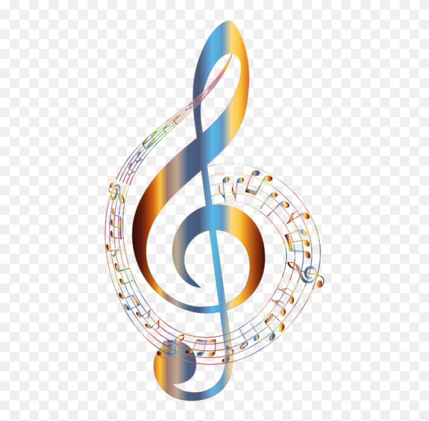 Music Note Png Clip Arts - Colorful Music Note Png Transparent Png