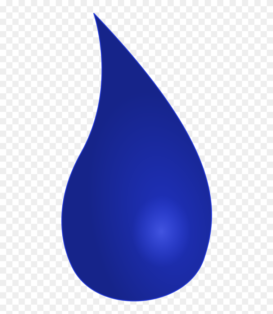 Water Droplets Clipart Svg - Majorelle Blue - Png Download