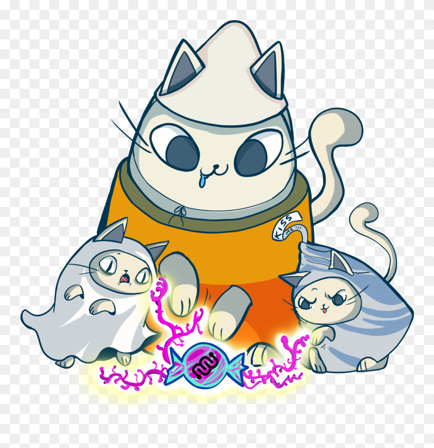 Transparent Halloween Cat Clipart - Png Download