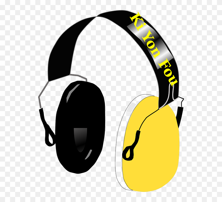 Transparent Listen To Music Clipart - Headphones Cartoon Transparent Background - Png Download