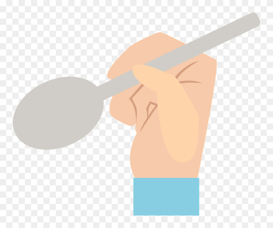 Hand Spoon Clipart - Png Download