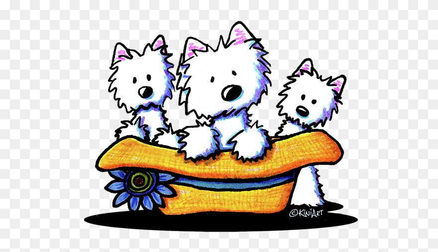 Clipart Scottie Dog Westie - West Highland White Terrier - Png Download