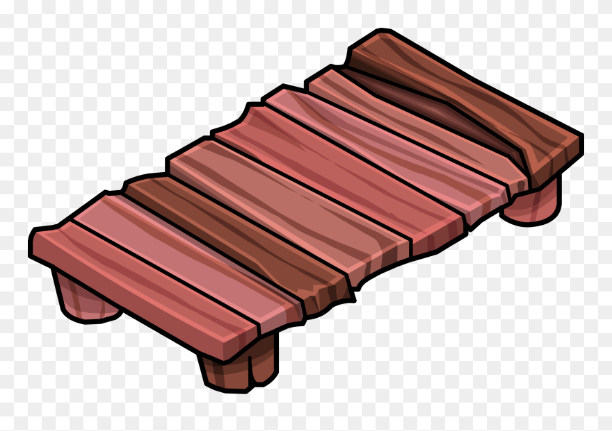 Wooden Walk Icon - Hardwood Clipart
