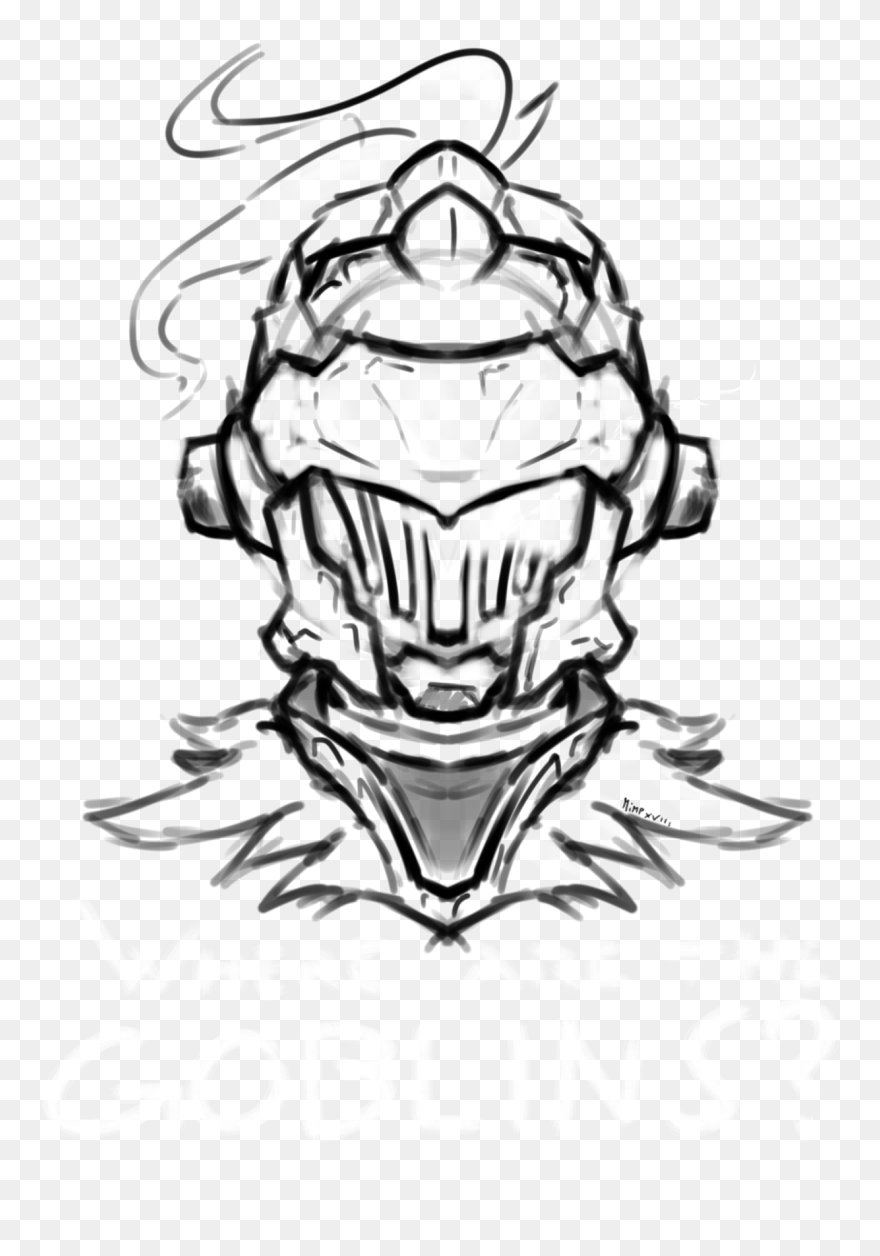 Goblin Slayer I Love This Manga Click On It, He Have - Goblin Slayer Mask Drawing Clipart