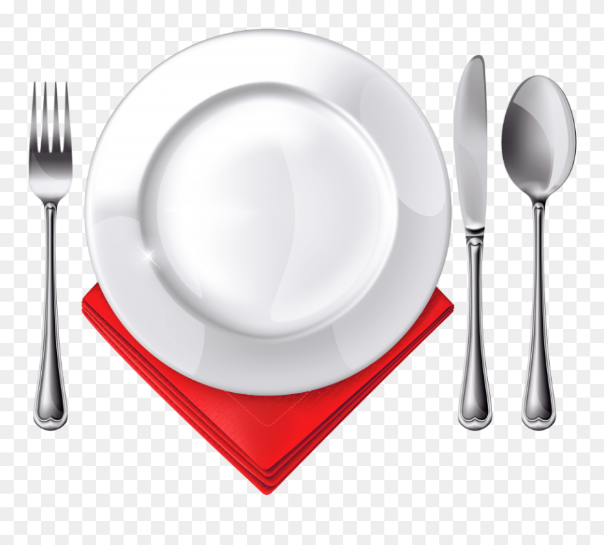 Fork Spoon Knife Plate Clipart