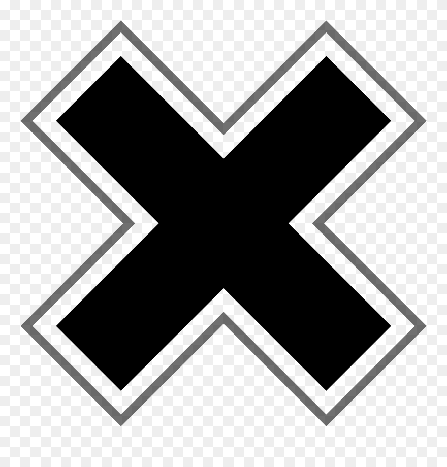 Wrong Clipart Black And White - Png Download