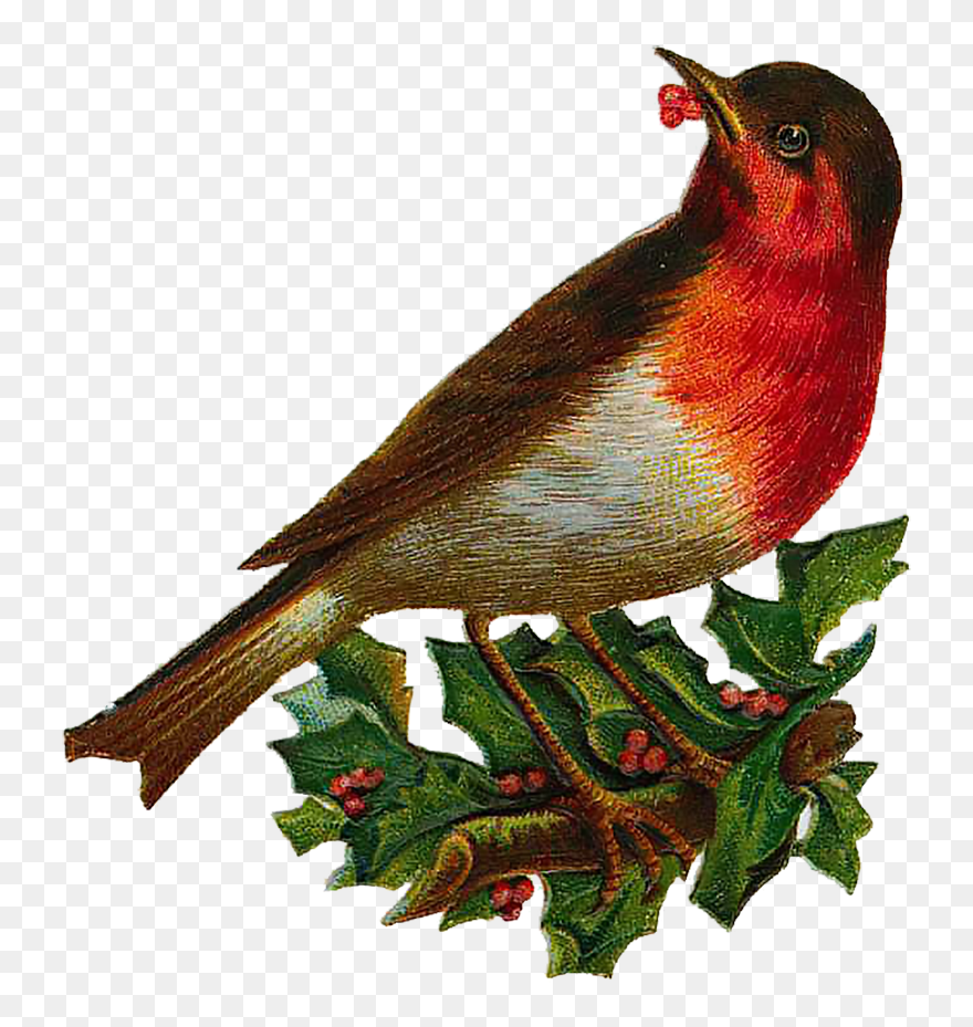 Victorian Christmas Die Cut Clipart