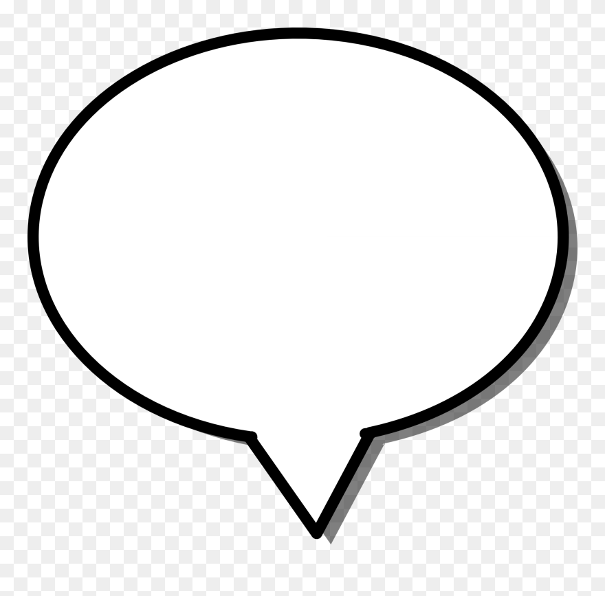 Chat Bubble Black Background Clipart