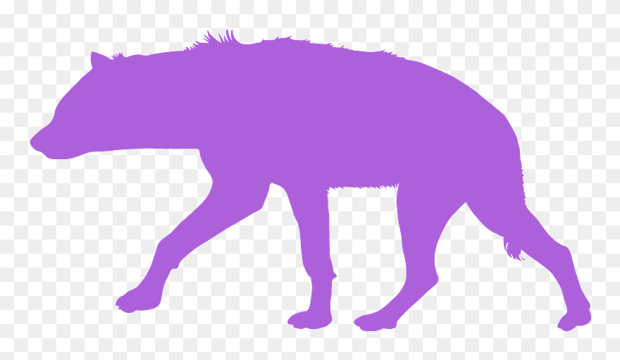 Silhouette Hyenne Clipart