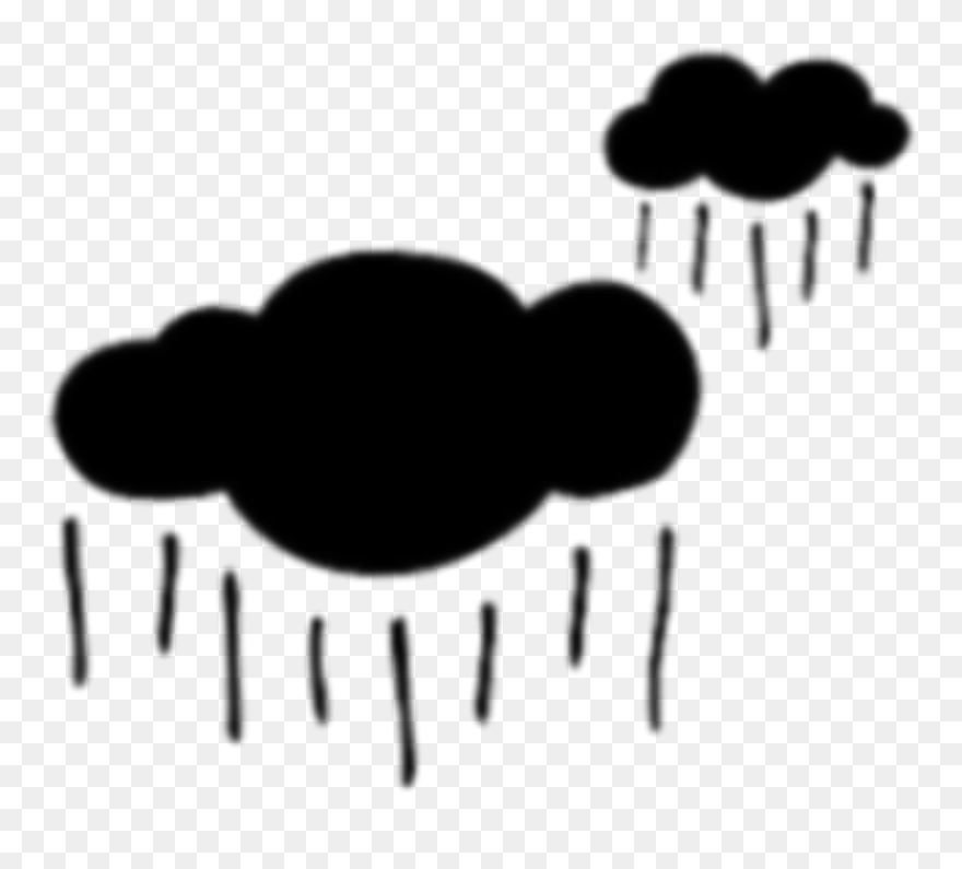 #black #clipart #cloud #rainclouds - Illustration - Png Download