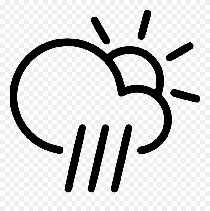 Day Rain Cloud Sun - Cloud Wind Icons Clipart