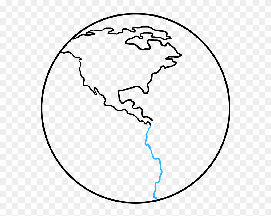 How To Draw Earth - Earth Draw Clipart