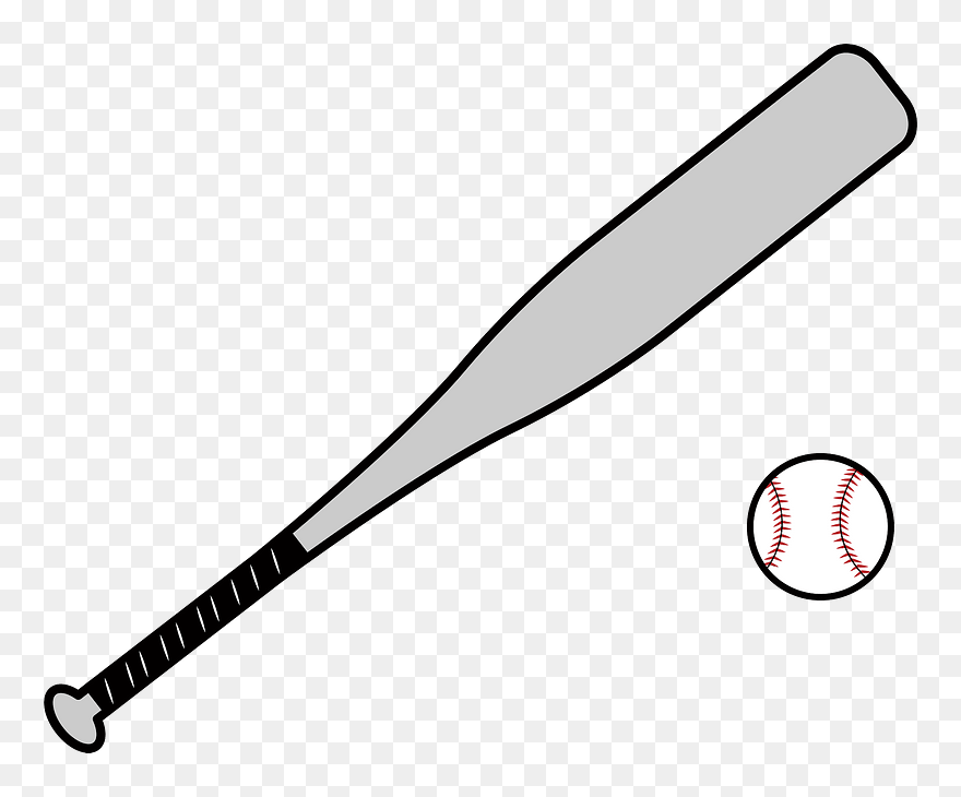 Baseball Bat Sports Clipart - Construccion De Un Rombo - Png Download