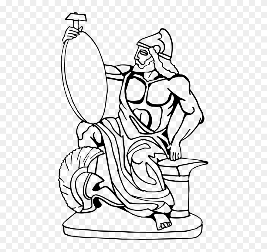 Art,arm,shoe - Statue Clipart Black And White - Png Download