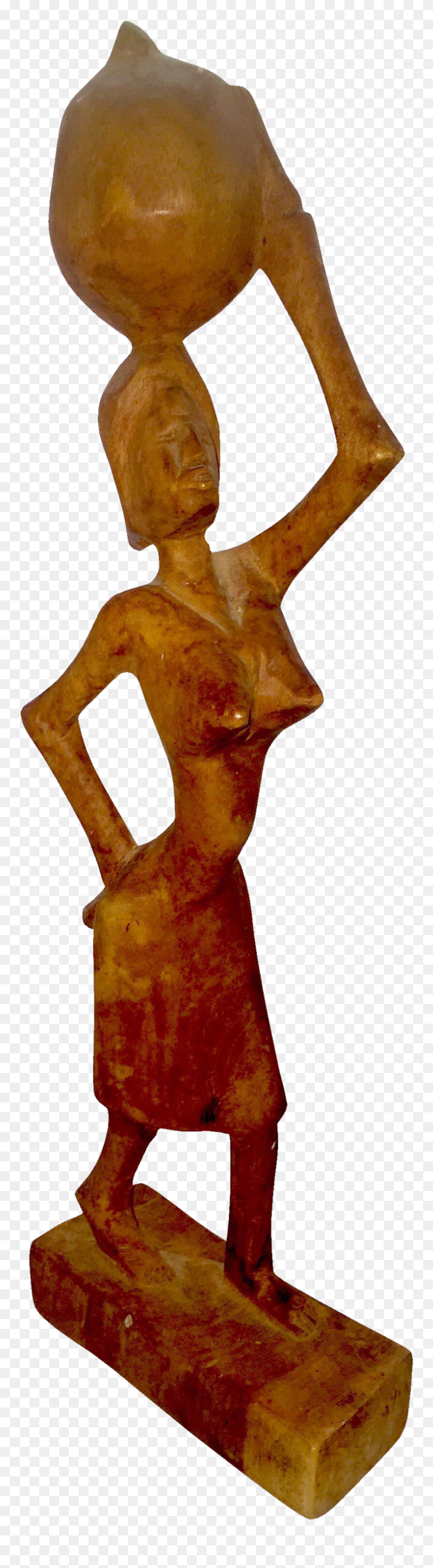 Woman Carrying Wood Clipart Jpg Freeuse Library African - Carving - Png Download