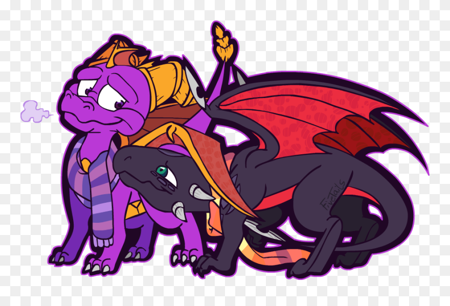 Dragon Scarves - Cartoon Clipart