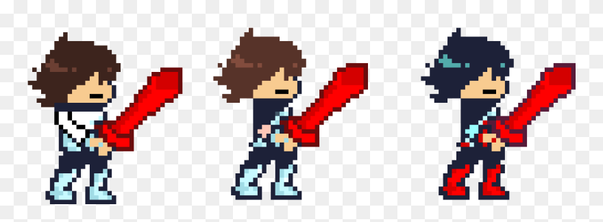 Frisk And Chara Pixel Art Clipart
