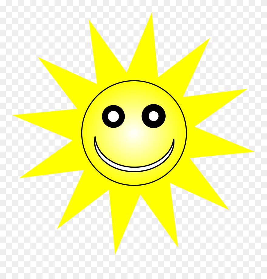 Blue Yellow Flag With Sun Clipart
