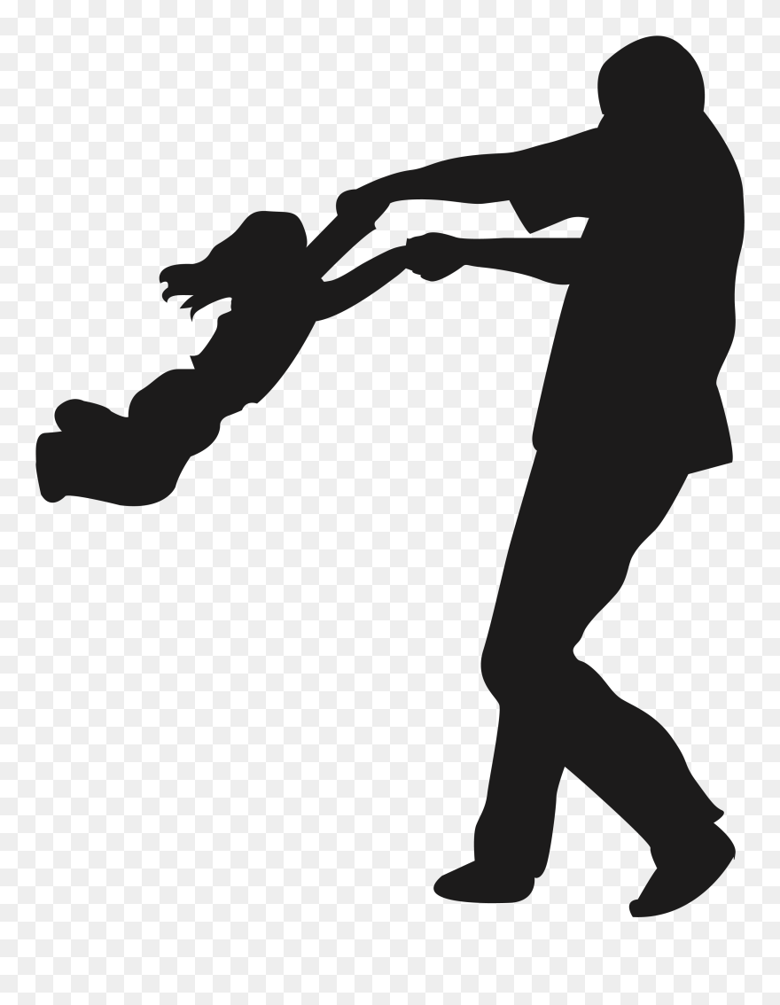Father Daughter Dance Child Father Daughter Dance Clip - Father And Daughter Silhouette - Png Download