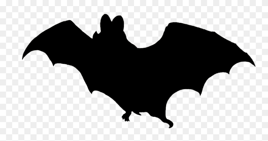 Transparent Cute Vampire Clipart - Bat Silhouette Png