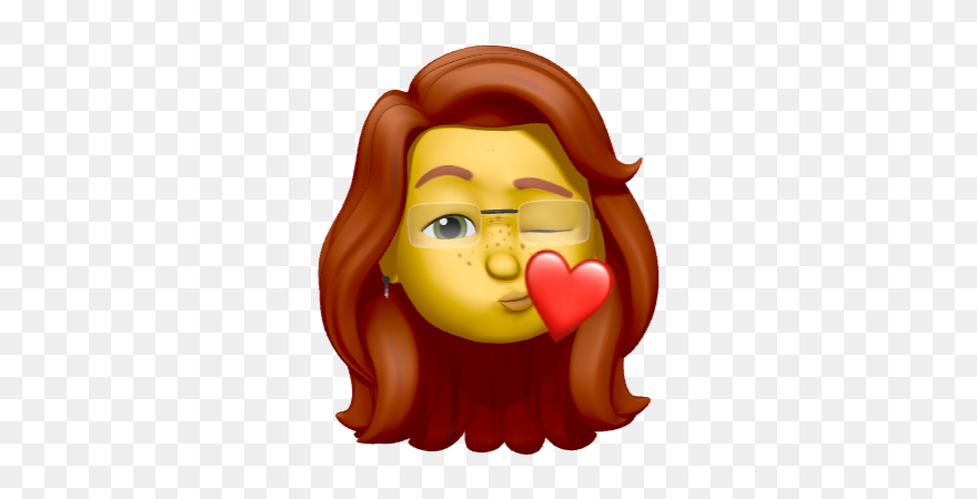 Memoji Brown Hair Girl Clipart