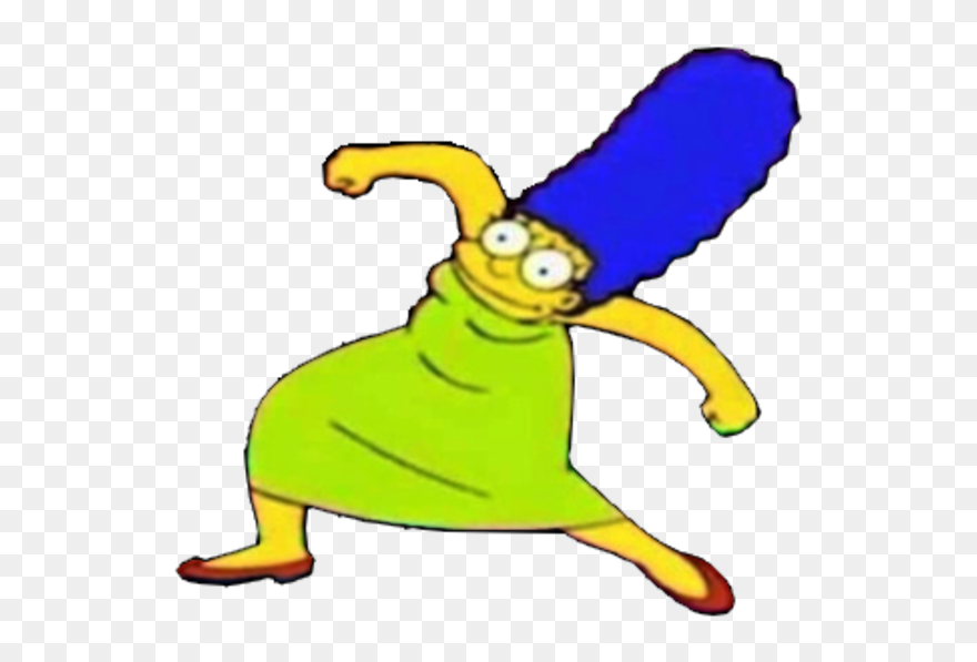 Ninjafrog - Marge Simpson Meme Png Clipart