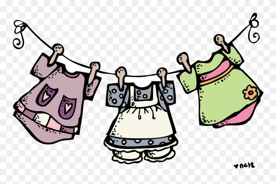 Laundry Washing Machine Hamper Clothes Line Clip Art - Clothes Line Clipart - Png Download