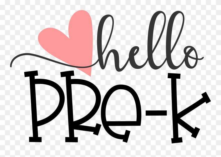 Hello, Pre-k - Graphic Design Clipart