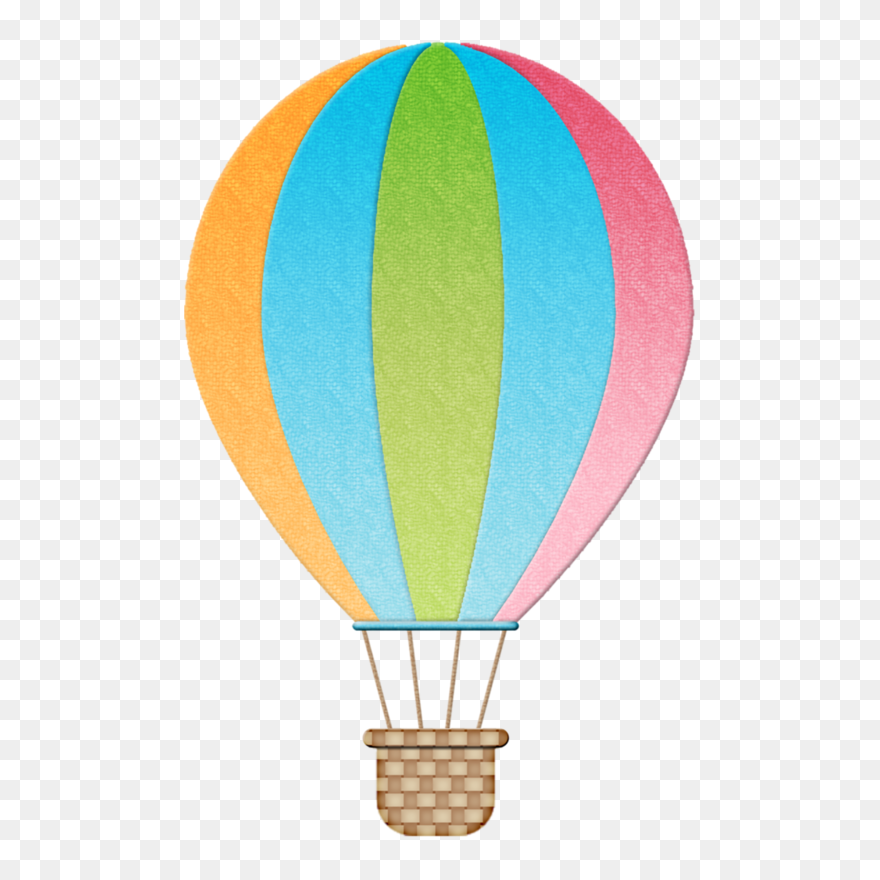Cartoon Hot Air Balloon Basket Clipart