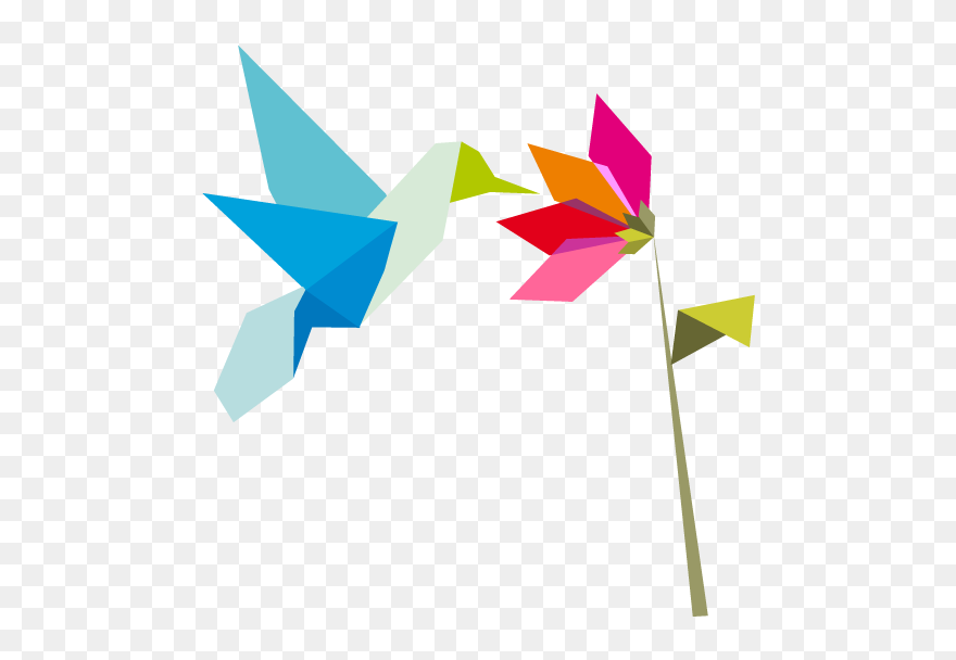 Origami Flower Graphic Clipart (5536481) PinClipart