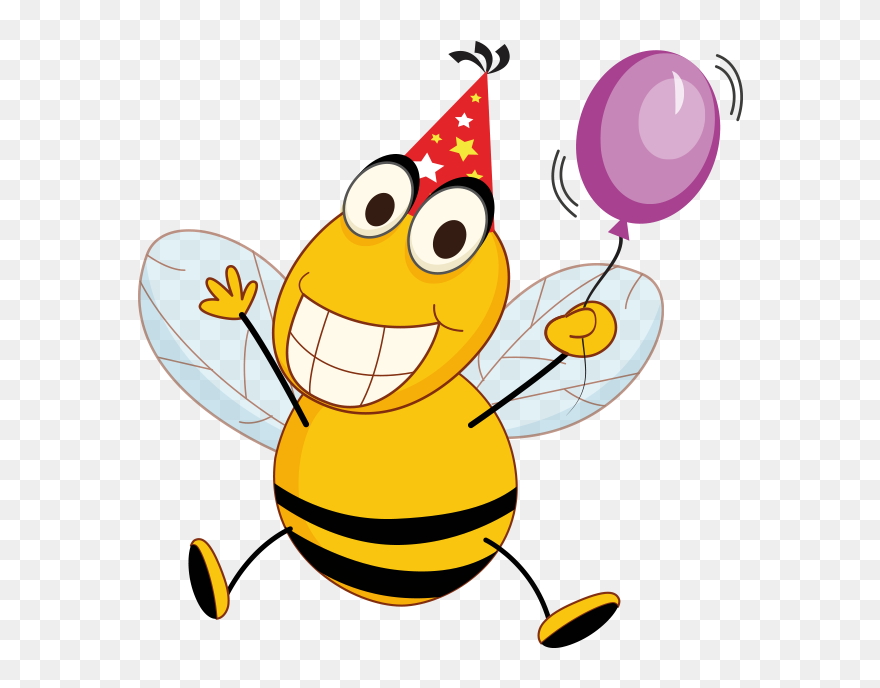 Bee Birthday Clip Art - Png Download