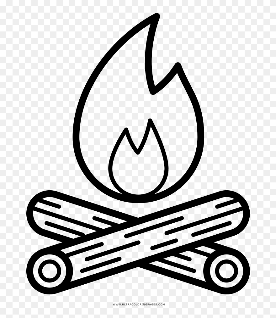 Campfire Coloring Page Ultra Coloring Pages - Coloring Page Campfire Clipart