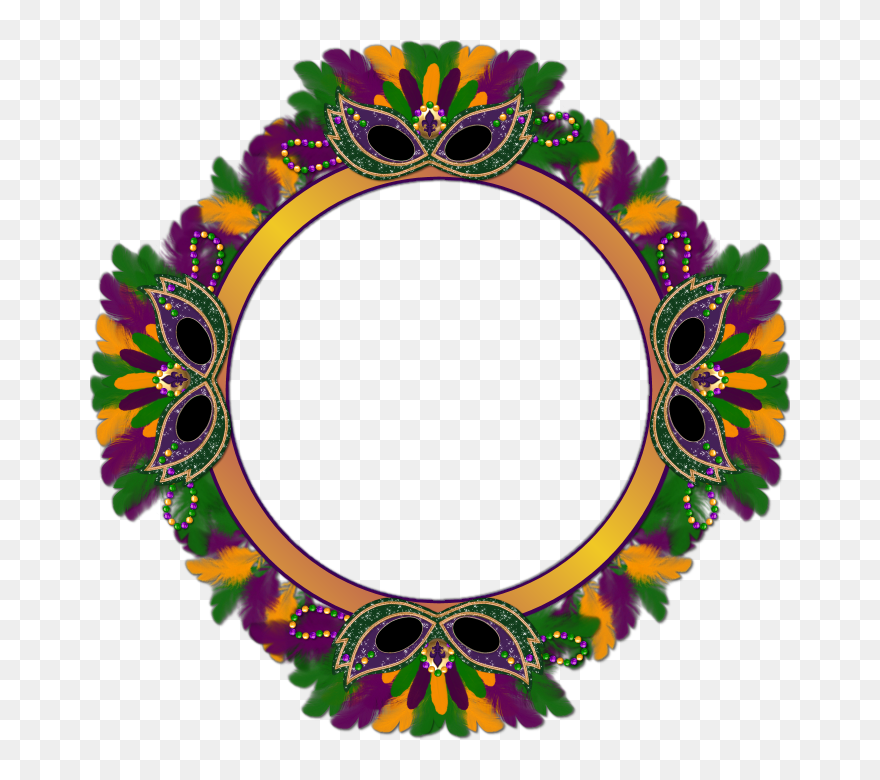 Mardi Gras Frame Png Clipart