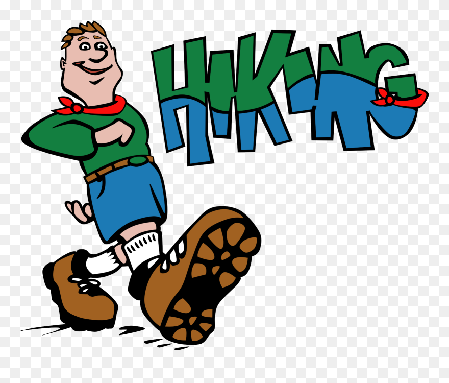 Hike Clipart Steep Hill - Hiking Clip Art Free - Png Download