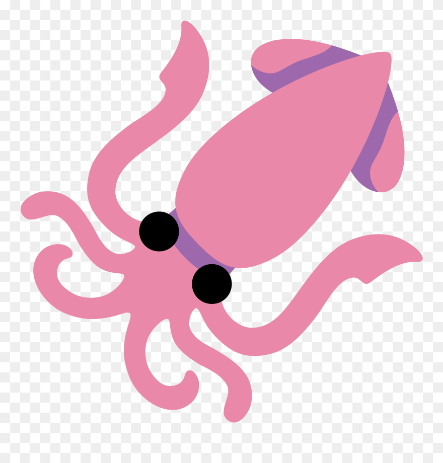 Squid Clipart Svg - Squid Emoji Png Transparent Png
