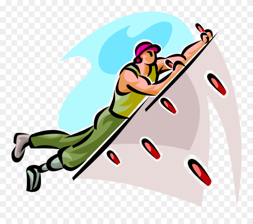 Transparent Clipart Rock Climbing - Bouldering Cartoon Transparent Background - Png Download