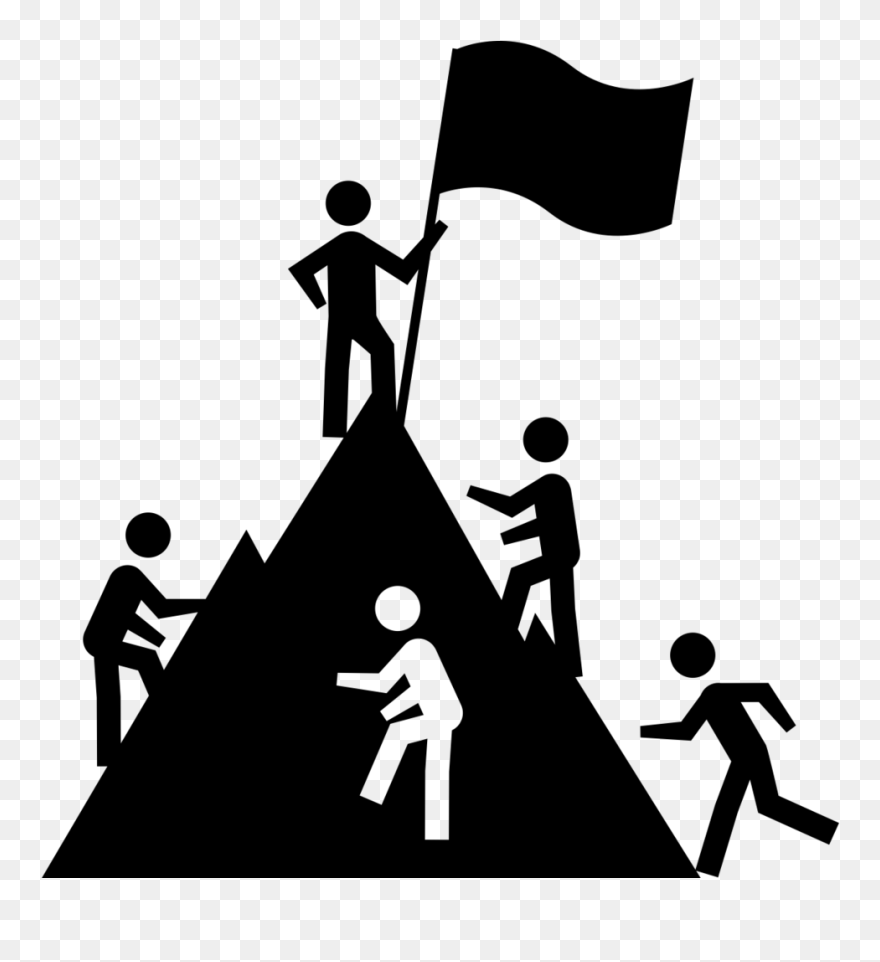 Competitive Advantage Mountain Climbing - Competition Clipart - Png Download