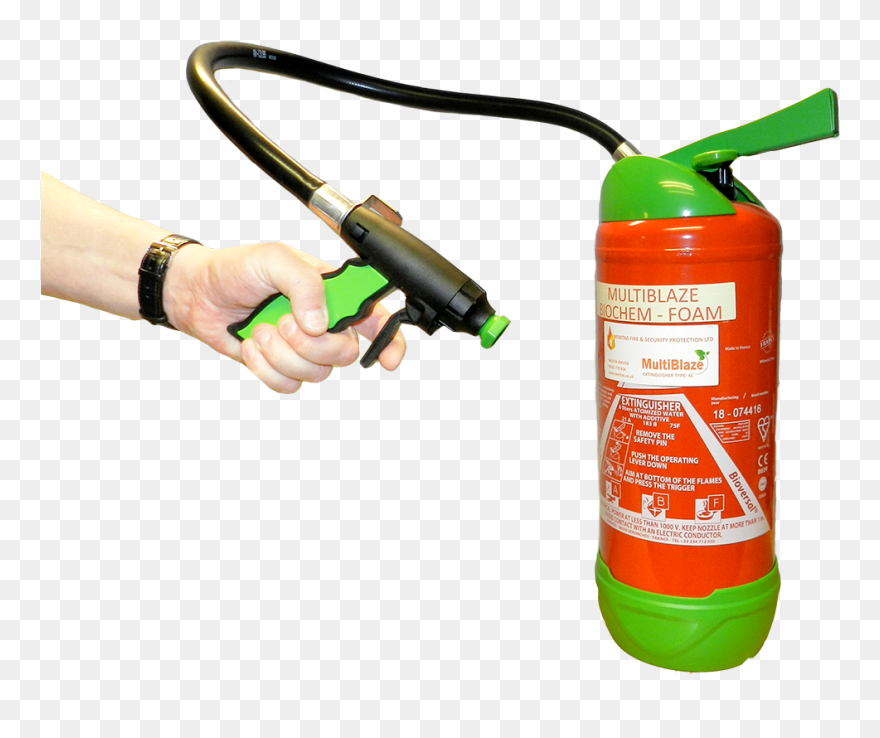 Transparent Fire Extinguisher Clipart - Hand - Png Download