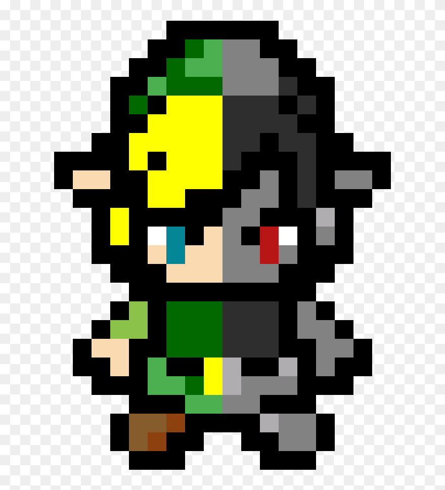 Link & Dark Link - Zelda Link Pixel Art Clipart