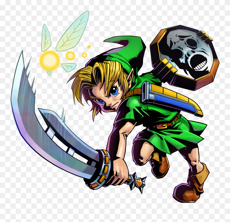 Link Cus Why Not Minecraft Skin Clipart Royalty Free - Legend Of Zelda Majora's Mask Link - Png Download