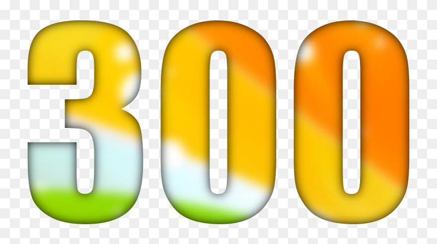 Imagenes Del Numero 300 - Numero 300 En Png Clipart