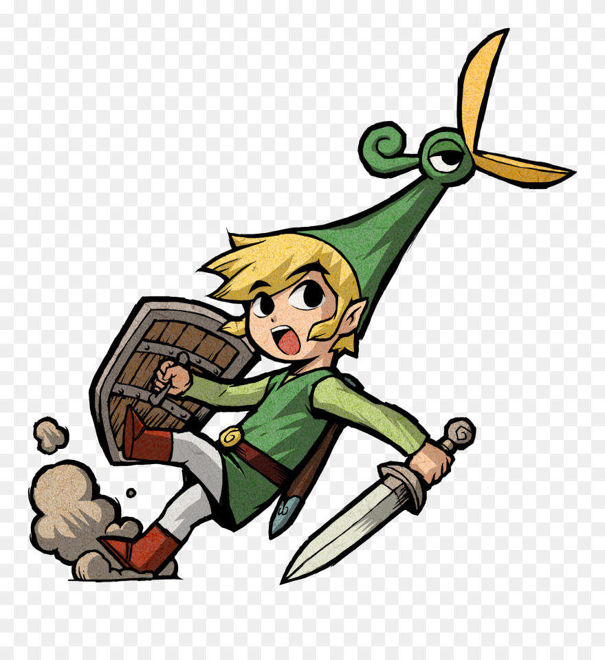 Transparent Promotional Clip Art - Legend Of Zelda Minish Cap Art - Png Download