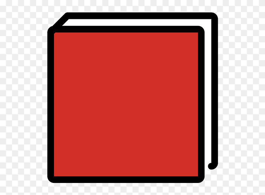 Closed Book Emoji Clipart - Png Download