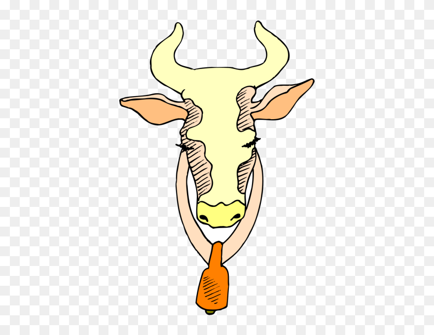Cow Head With Closed Eyes Png Images - Portable Network Graphics Clipart