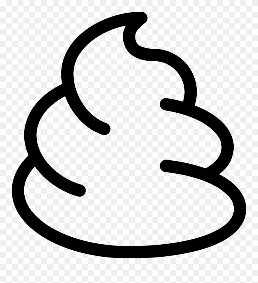 Svg Png Icon Free - Poop Clipart Black And White Transparent Png